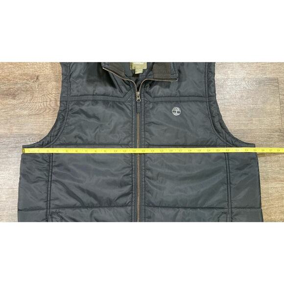 Timberland Men’s Puffer Vest Black Size XXL Fall Winter - Picture 5 of 10